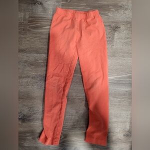 Coral Orange Hanna Andersonn Stretch Leggings Size 6-7